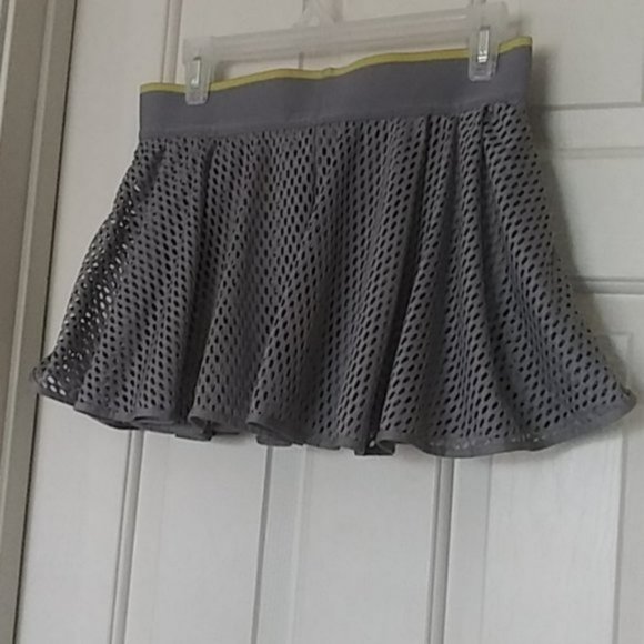 NWT Adidas Stella McCartney Laser tennis skort skirt M Medium gray - Picture 9 of 14